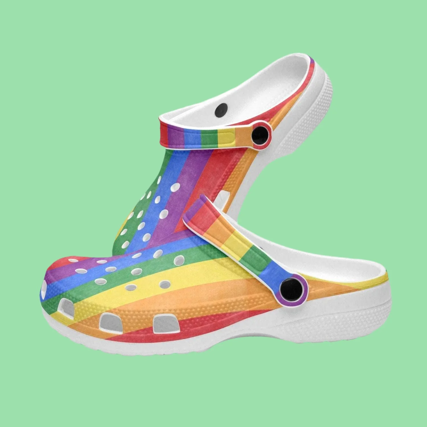 Merchidea LGBT Pride Month Crocs Crocband Clogs Shoes Custom Name For Men Women and Kids