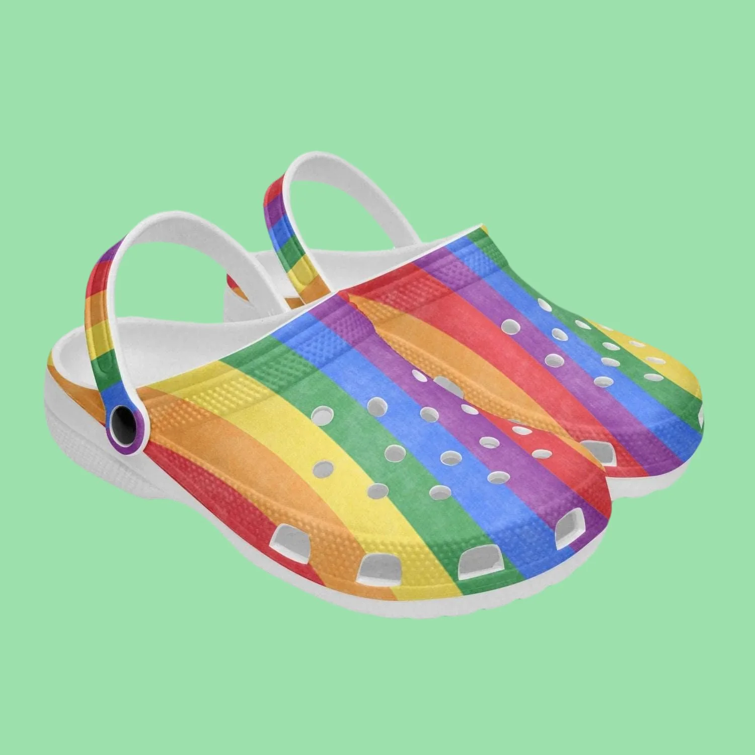 Merchidea LGBT Pride Month Crocs Crocband Clogs Shoes Custom Name For Men Women and Kids