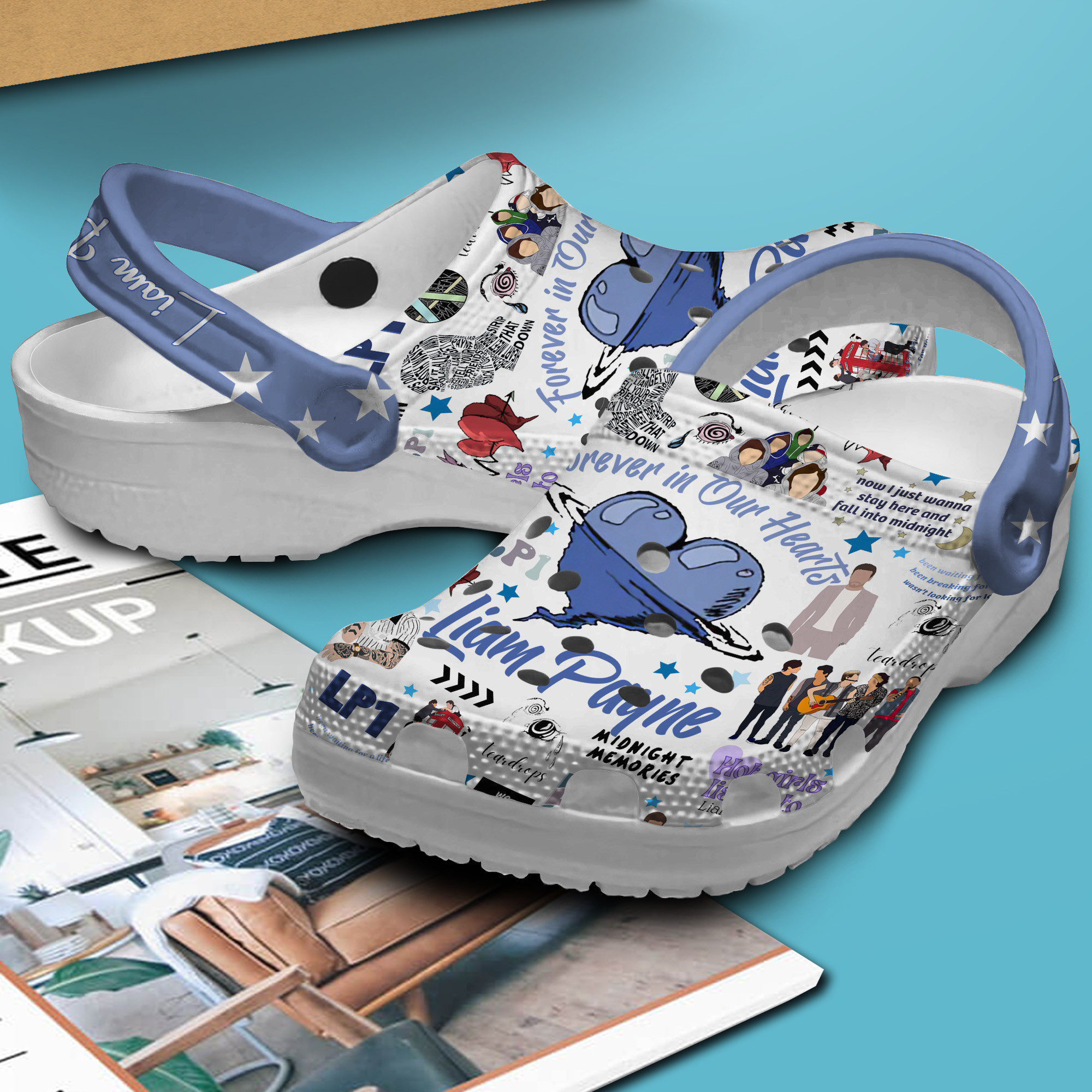 Merchidea Liam Payne Music Crocs Crocband Clogs Shoes Comfortable For Men Women and Kids