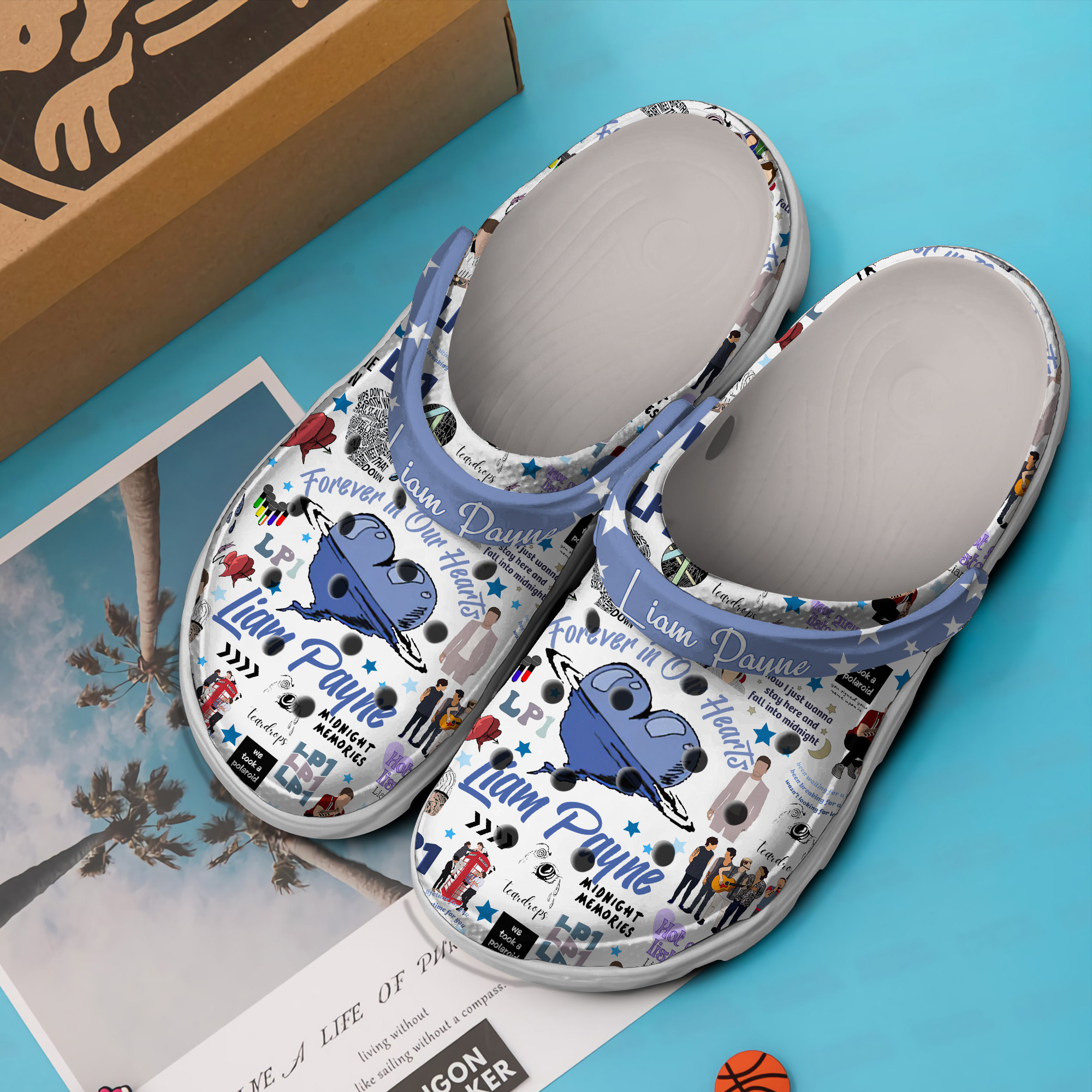 Merchidea Liam Payne Music Crocs Crocband Clogs Shoes Comfortable For Men Women and Kids