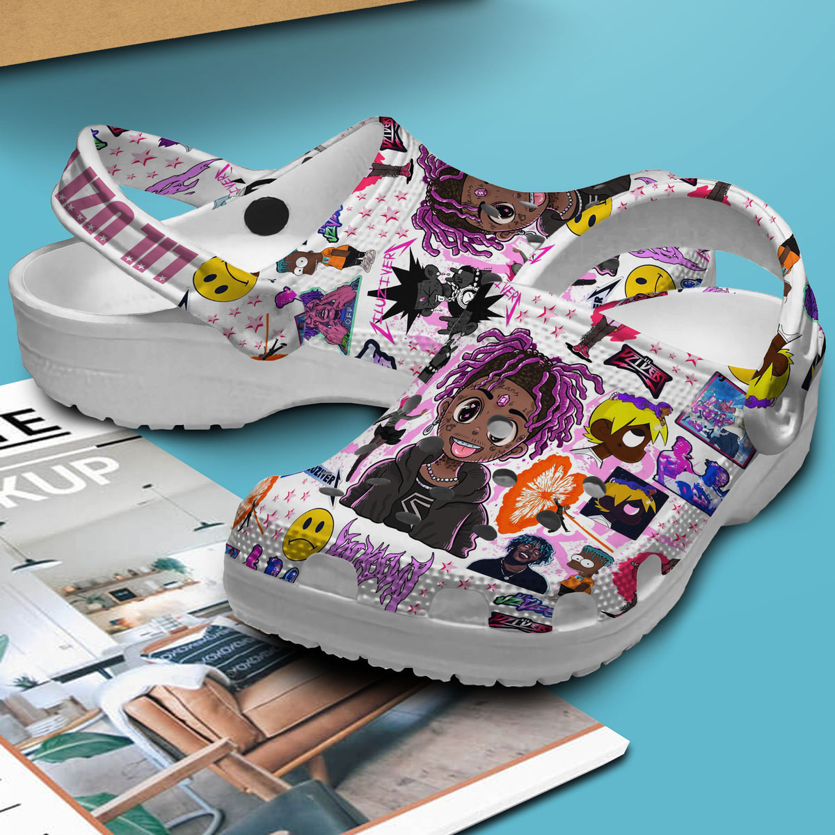 Merchidea Lil Uzi Vert Music Crocs Crocband Clogs Shoes Comfortable For Men Women and Kids