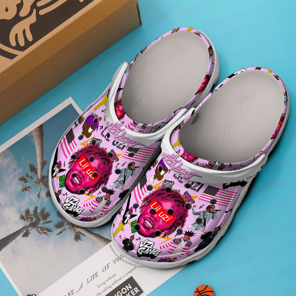 Merchidea Lil Uzi Vert Music Crocs Crocband Clogs Shoes Comfortable For Men Women and Kids