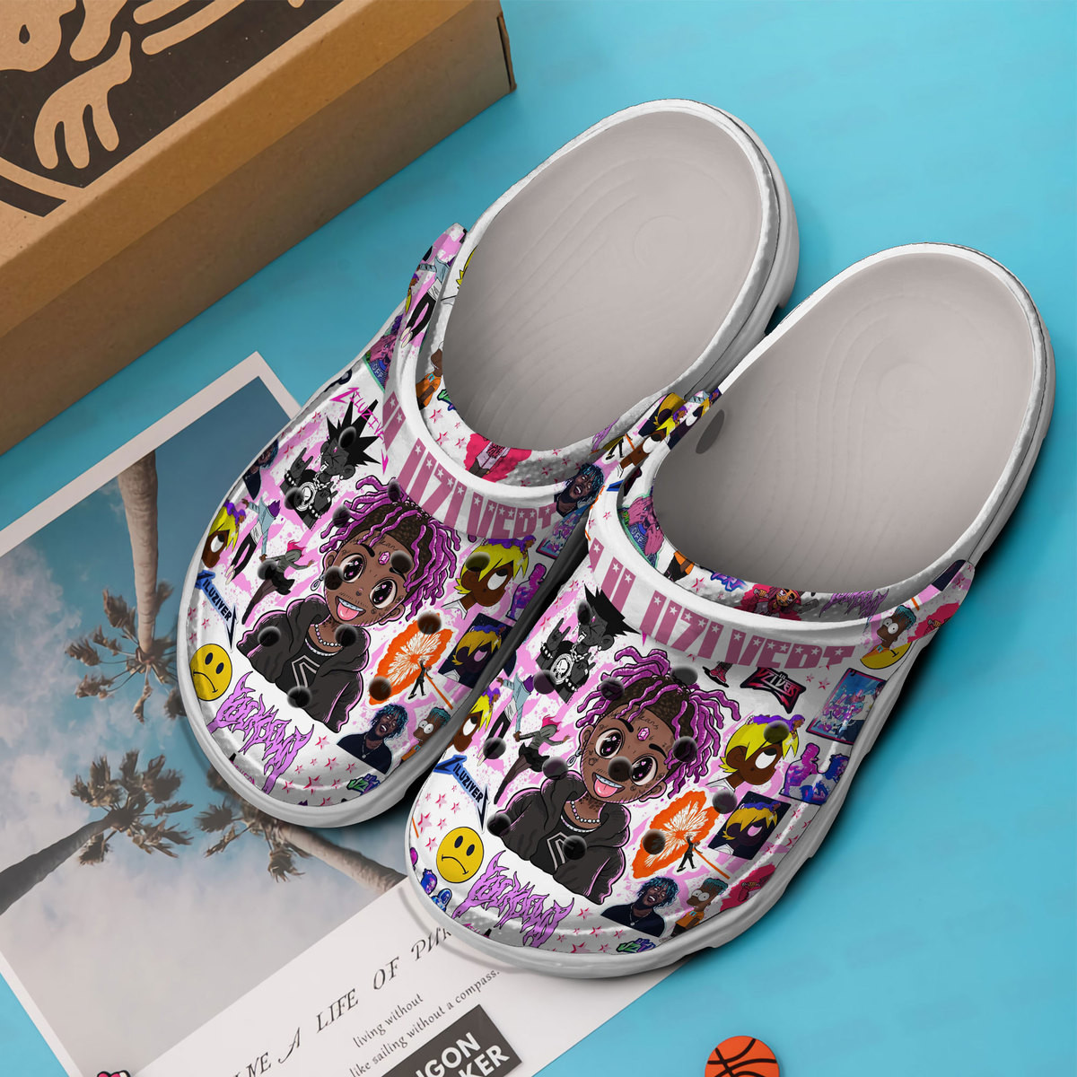 Merchidea Lil Uzi Vert Music Crocs Crocband Clogs Shoes Comfortable For Men Women and Kids