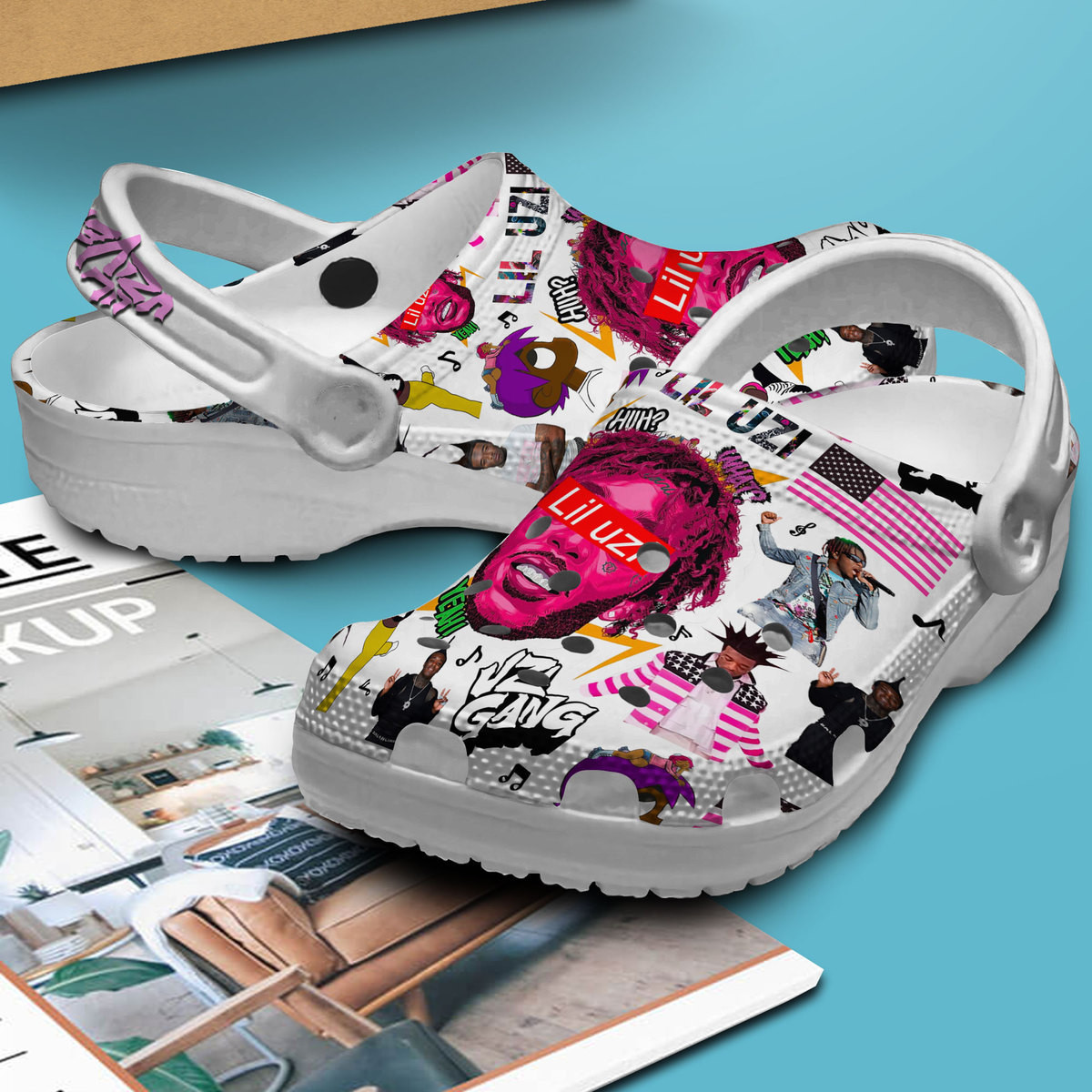 Merchidea Lil Uzi Vert Music Crocs Crocband Clogs Shoes Comfortable For Men Women and Kids