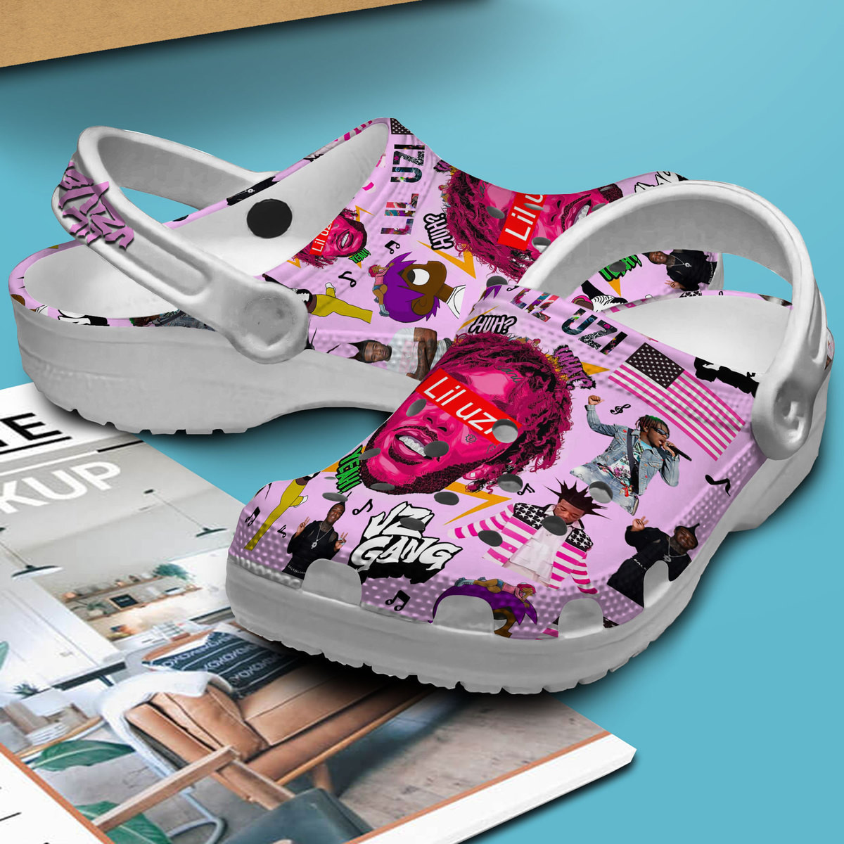 Merchidea Lil Uzi Vert Music Crocs Crocband Clogs Shoes Comfortable For Men Women and Kids