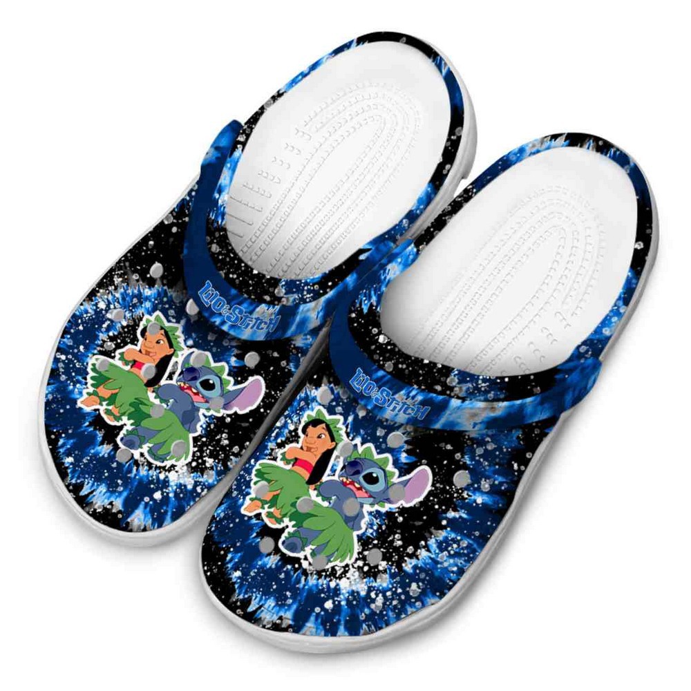 Merchidea Lilo And Stitch Cartoon Crocs Crocband Clogs Shoes Comfortable For Men Women and Kids