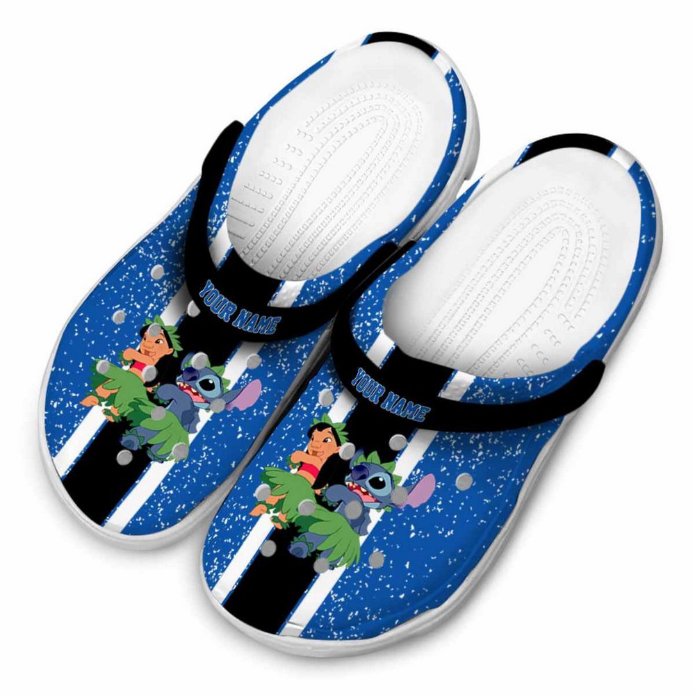 Merchidea Lilo And Stitch Cartoon Crocs Crocband Clogs Shoes Comfortable For Men Women and Kids