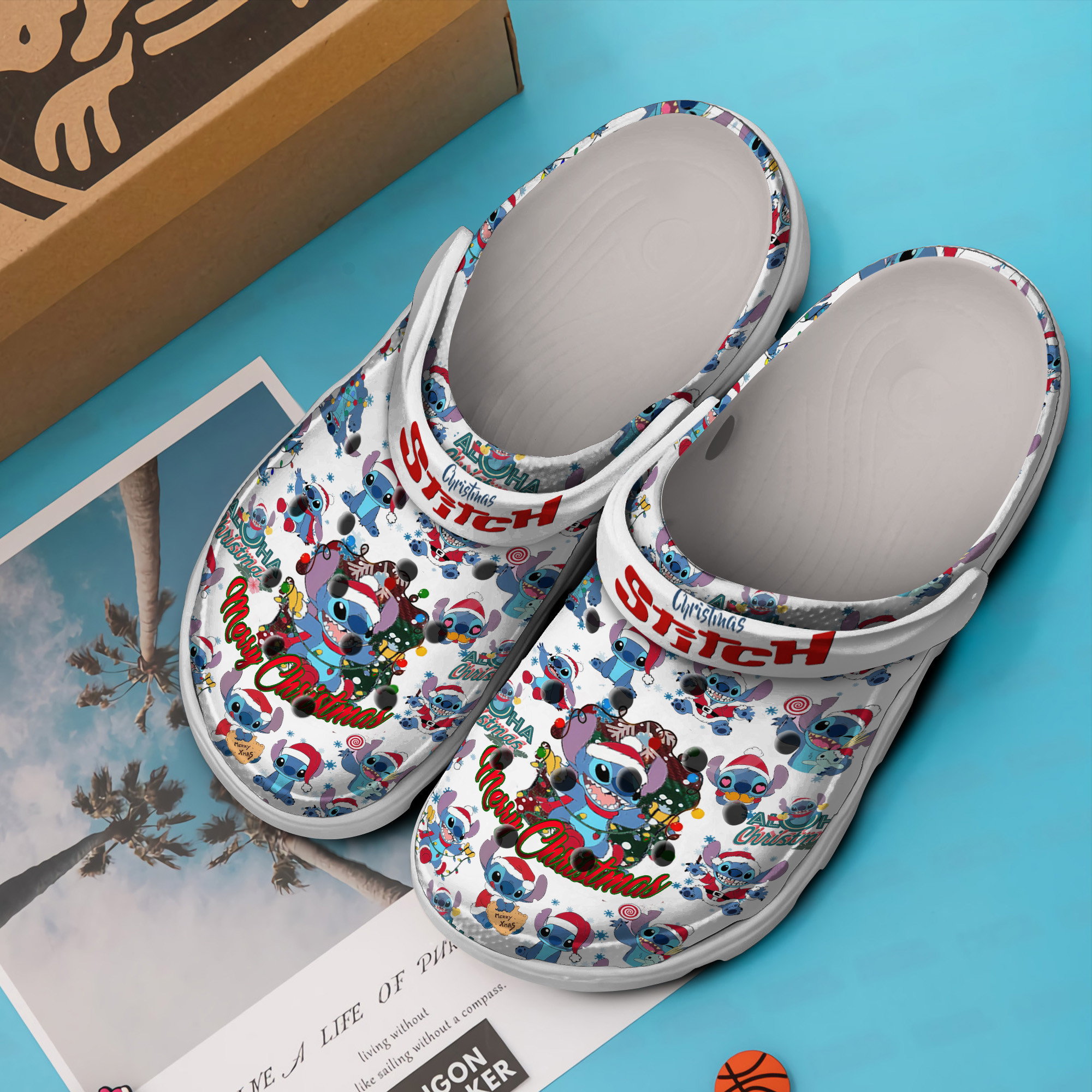 Merchidea Lilo and Stitch Movie Crocs Crocband Clogs Shoes Comfortable For Men Women and Kids