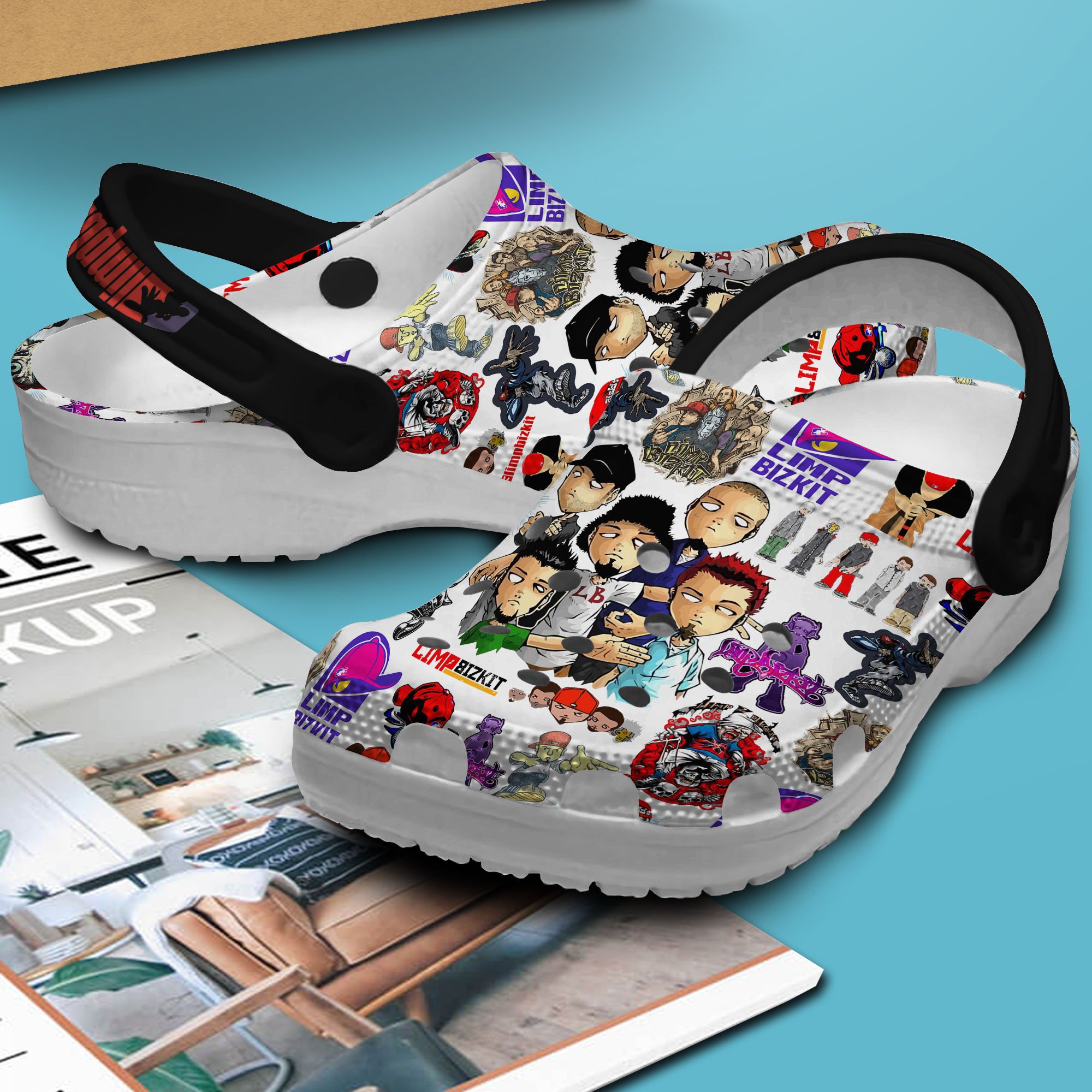 Merchidea Limp Bizkit Music Crocs Crocband Clogs Shoes Comfortable For Men Women and Kids