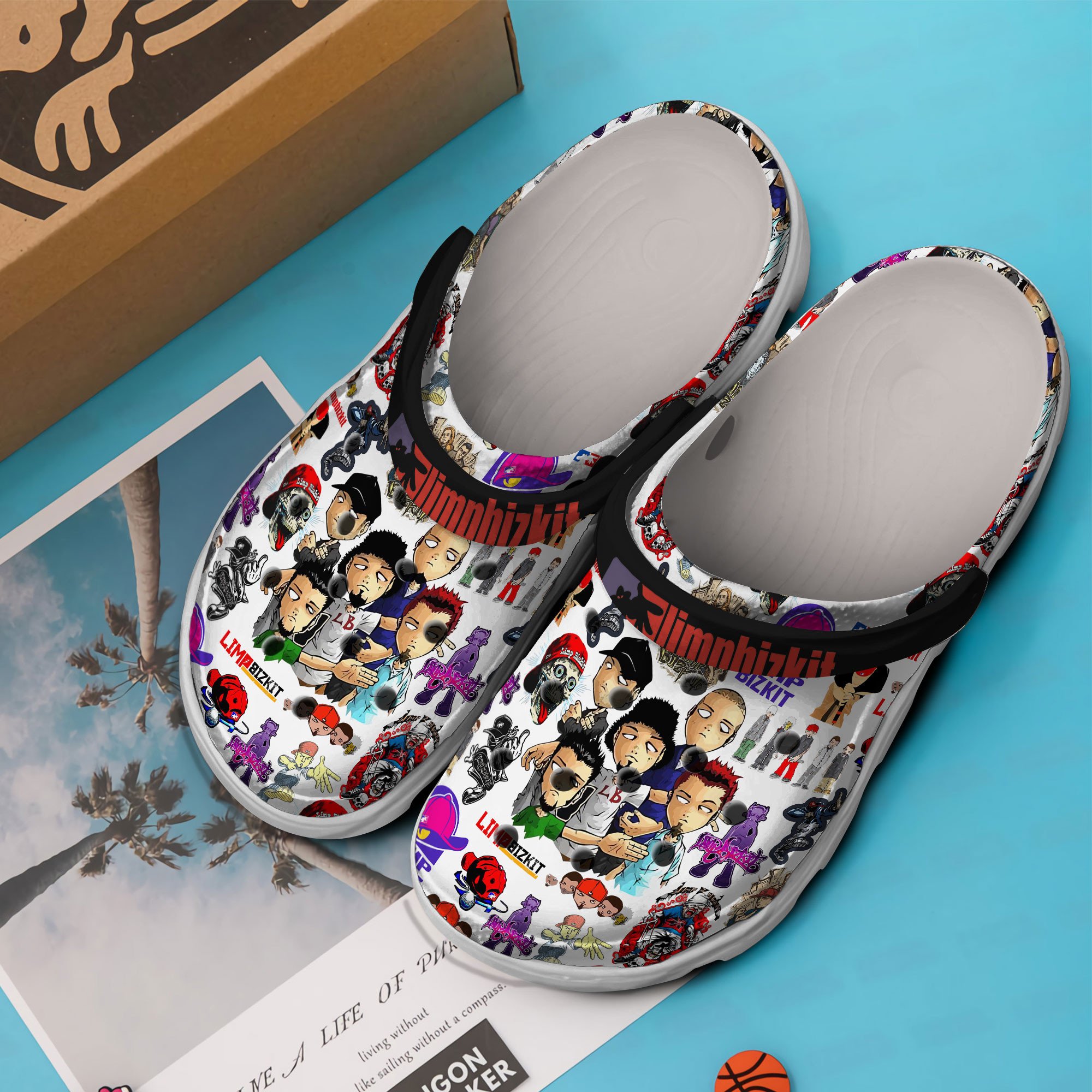 Merchidea Limp Bizkit Music Crocs Crocband Clogs Shoes Comfortable For Men Women and Kids