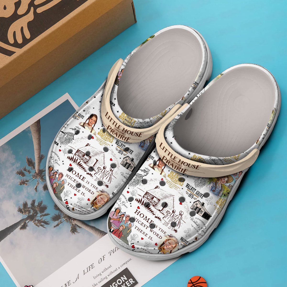 Merchidea Little House on the Prairie TV Series Crocs Crocband Clogs Shoes Comfortable For Men Women and Kids