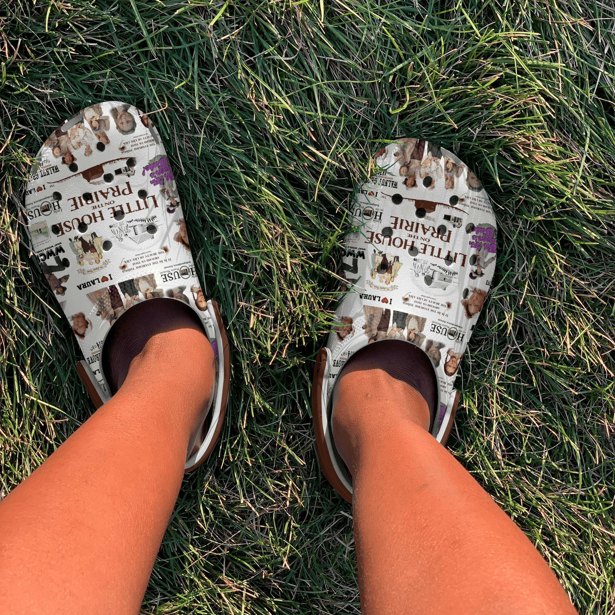Merchidea Little House On The Prairie TV Series Crocs Crocband Clogs Shoes Comfortable For Men Women and Kids