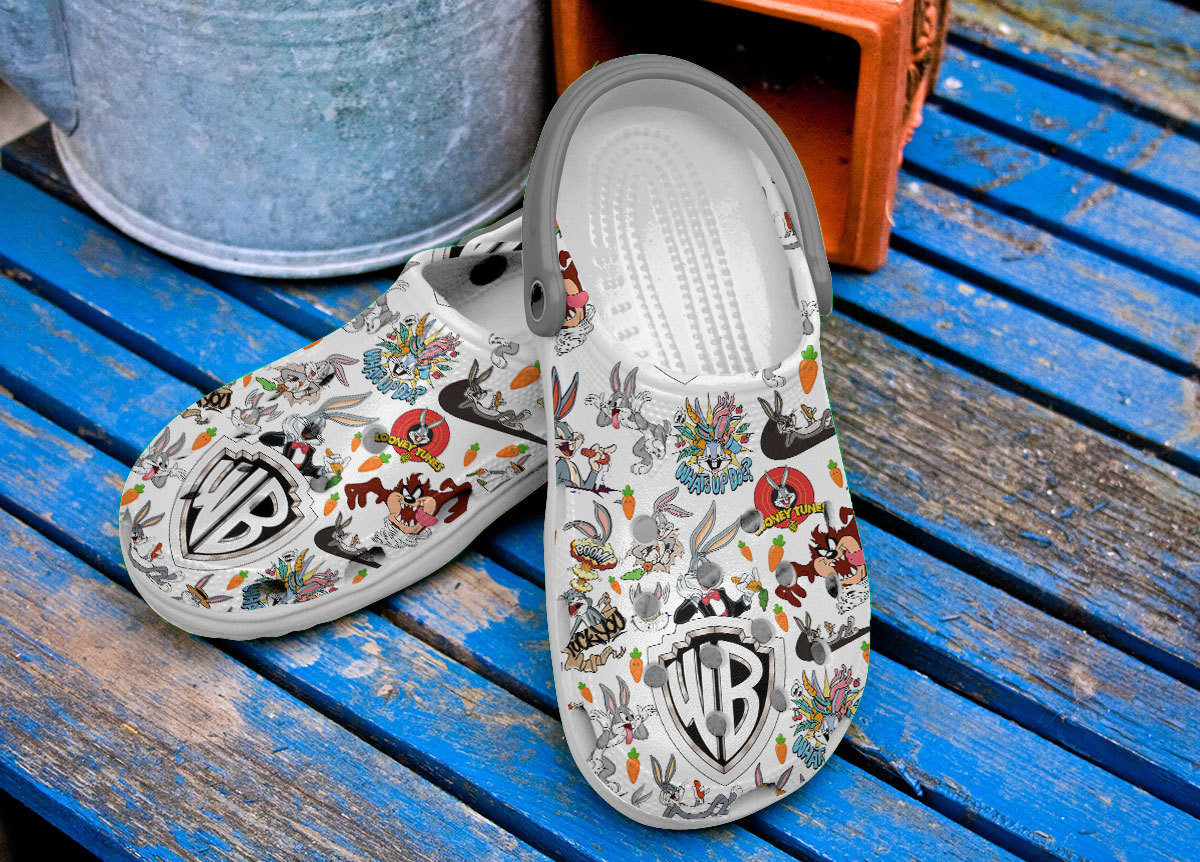 Merchidea Looney Tunes Cartoon Premium Crocs Crocband Clogs Shoes Comfortable For Men Women and Kids