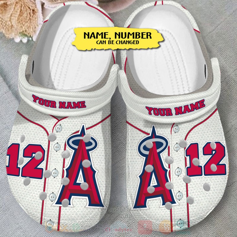 Merchidea Los Angeles Angels MLB Sport Crocs Crocband Clogs Shoes Comfortable For Men Women and Kids
