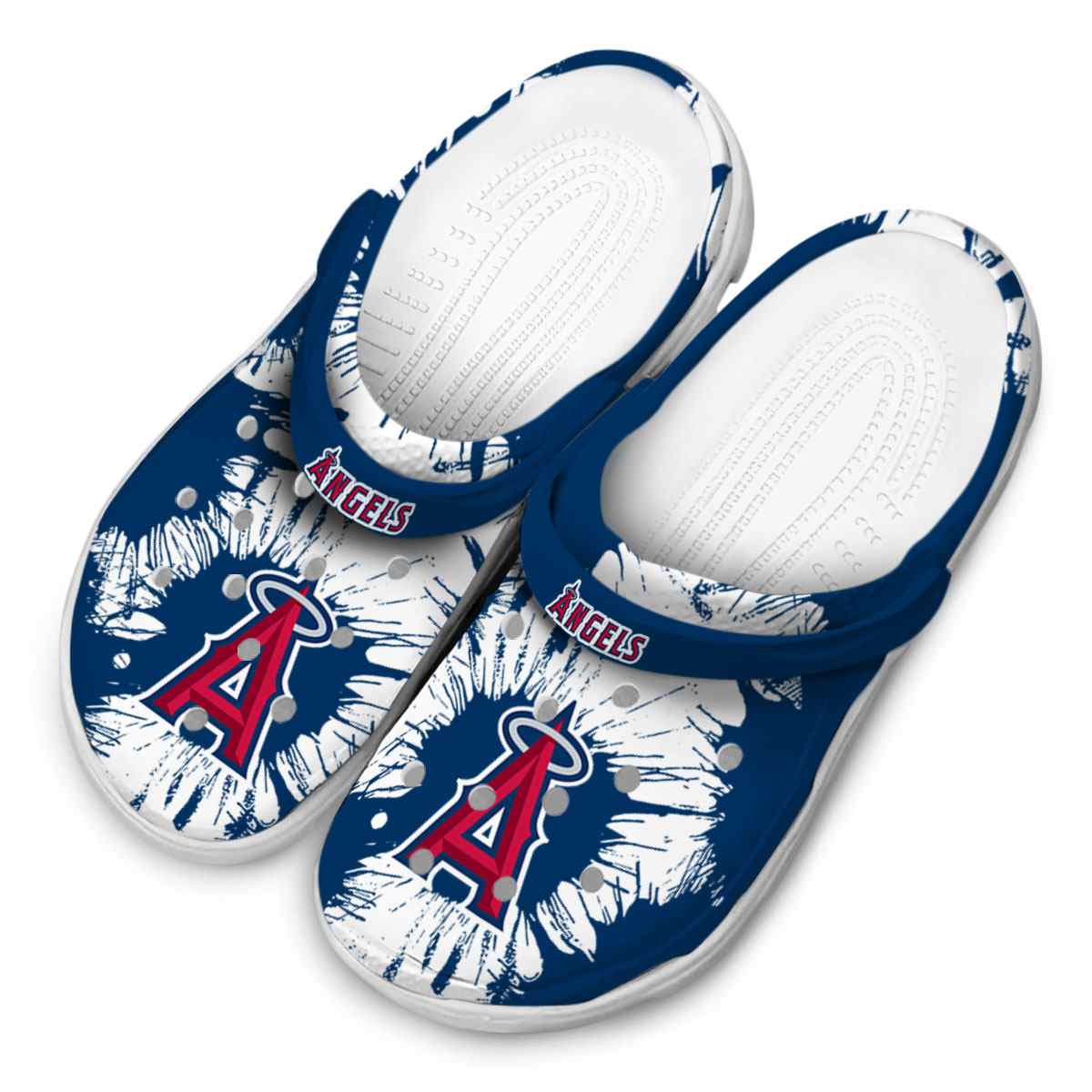 Merchidea Los Angeles Angels MLB Sport Crocs Crocband Clogs Shoes Comfortable For Men Women and Kids