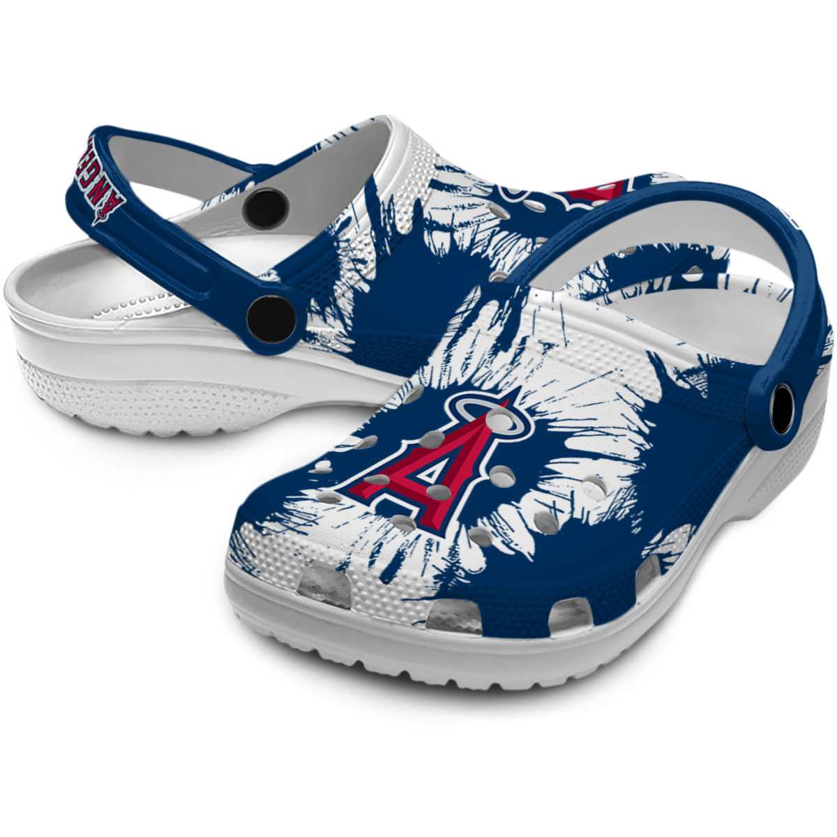 Merchidea Los Angeles Angels MLB Sport Crocs Crocband Clogs Shoes Comfortable For Men Women and Kids