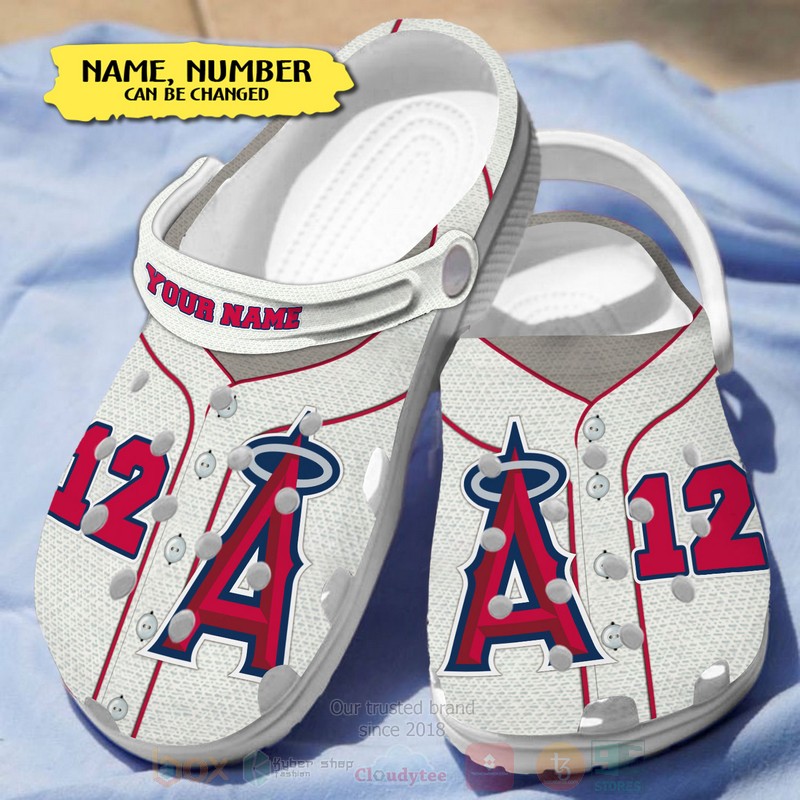 Merchidea Los Angeles Angels MLB Sport Crocs Crocband Clogs Shoes Comfortable For Men Women and Kids