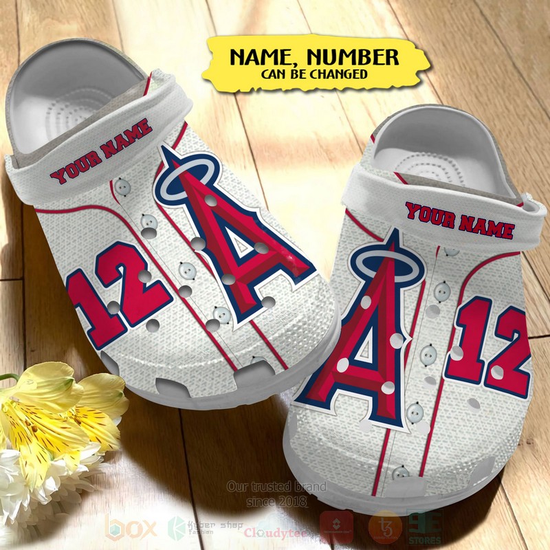 Merchidea Los Angeles Angels MLB Sport Crocs Crocband Clogs Shoes Comfortable For Men Women and Kids
