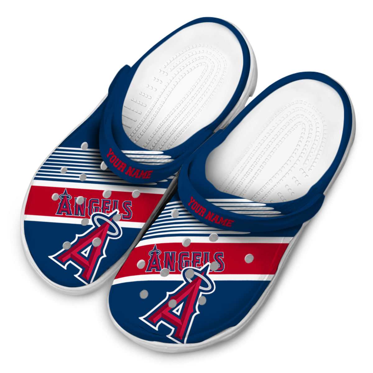 Merchidea Los Angeles Angels MLB Sport Crocs Crocband Clogs Shoes Comfortable For Men Women and Kids