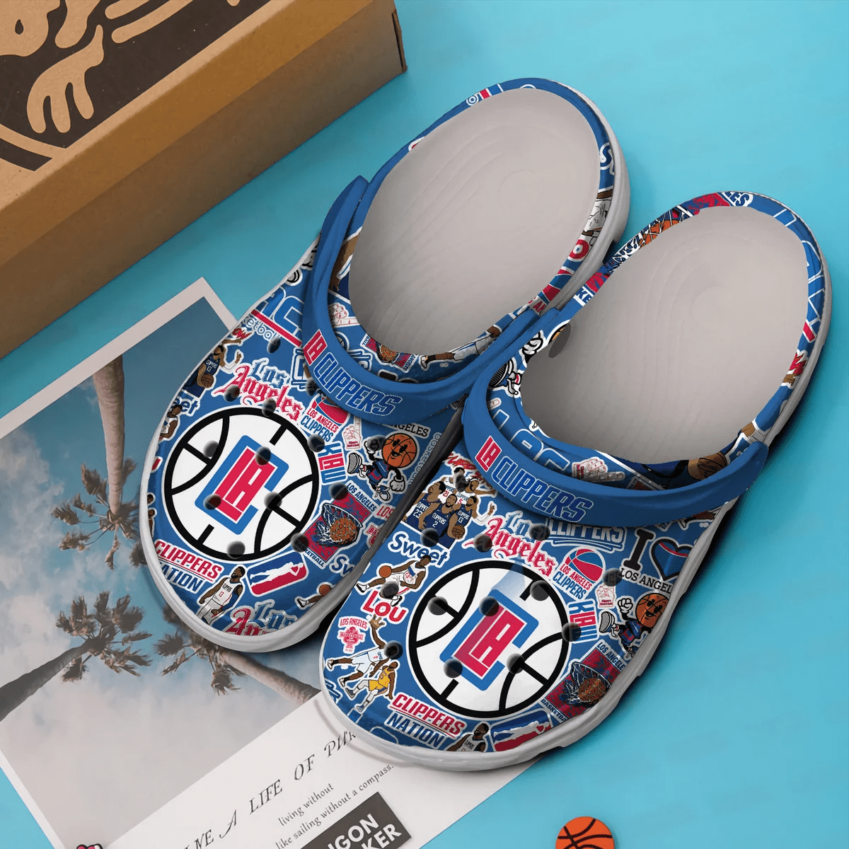 Merchidea Los Angeles Clippers Basketball team NBA Sport Crocs Clogs Crocband Shoes Comfortable For Men Women and Kids