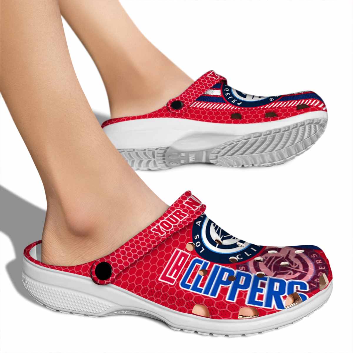 Merchidea Los Angeles Clippers NBA Sport Crocs Crocband Clogs Shoes Comfortable For Men Women and Kids