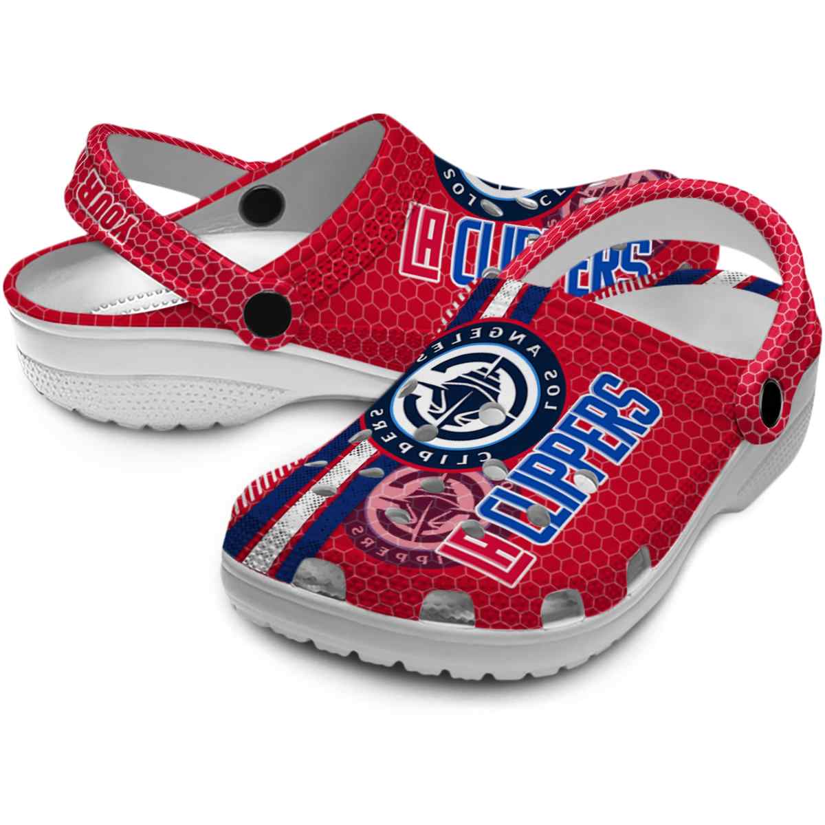 Merchidea Los Angeles Clippers NBA Sport Crocs Crocband Clogs Shoes Comfortable For Men Women and Kids