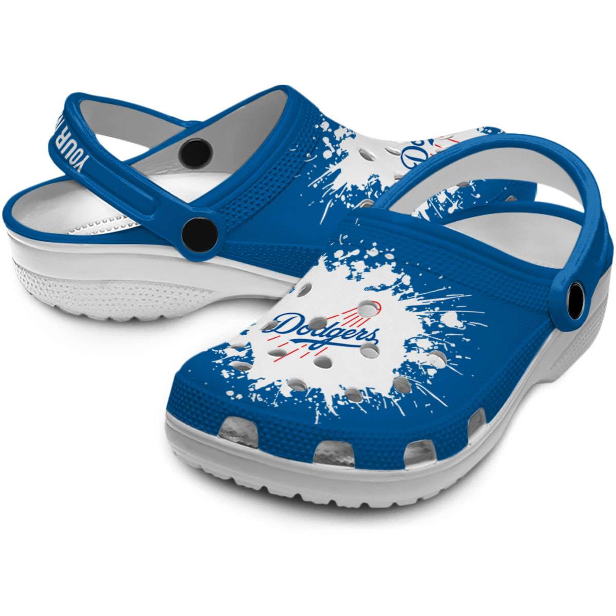 Merchidea Los Angeles Dodgers MLB Sport Crocs Crocband Clogs Shoes Comfortable For Men Women and Kids