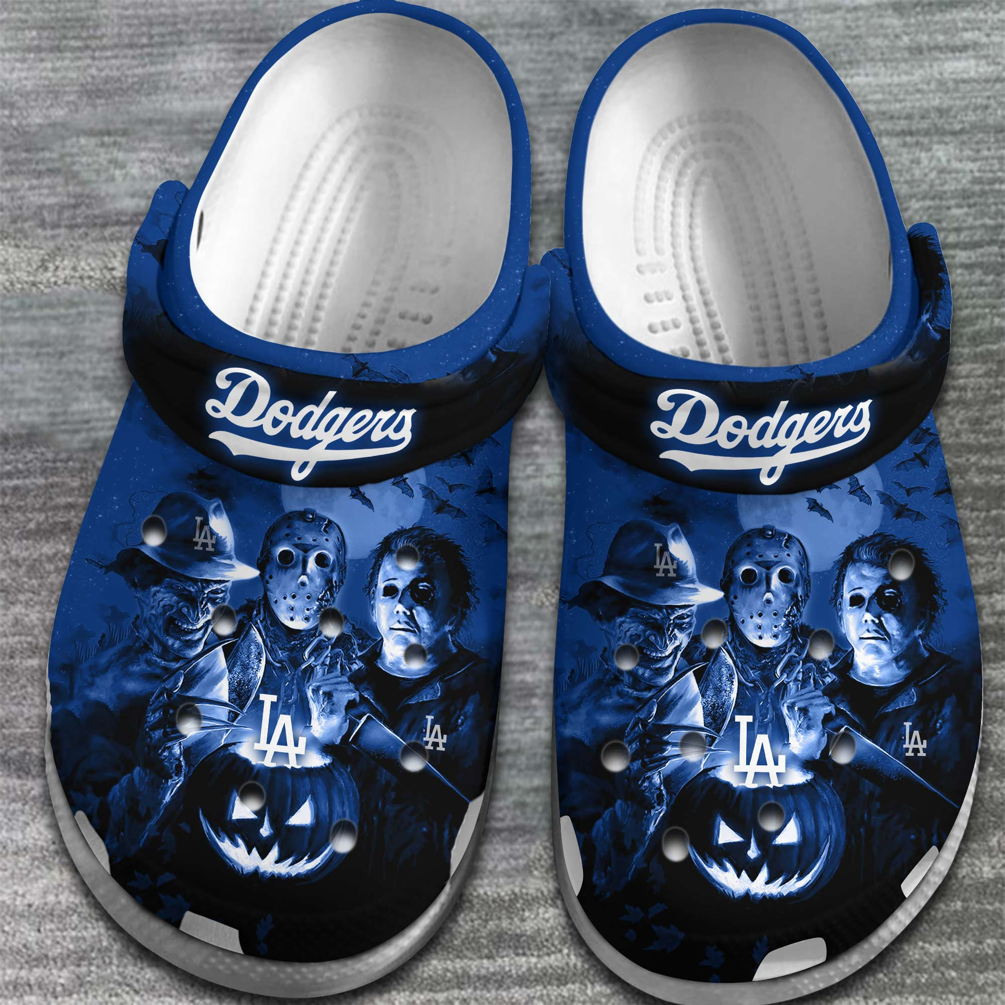 Merchidea Los Angeles Dodgers MLB Sport Crocs Crocband Clogs Shoes Comfortable For Men Women and Kids