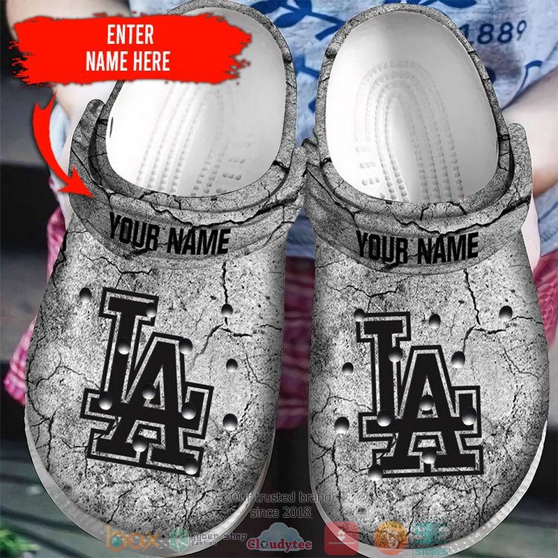 Merchidea Los Angeles Dodgers MLB Sport Crocs Crocband Clogs Shoes Comfortable For Men Women and Kids