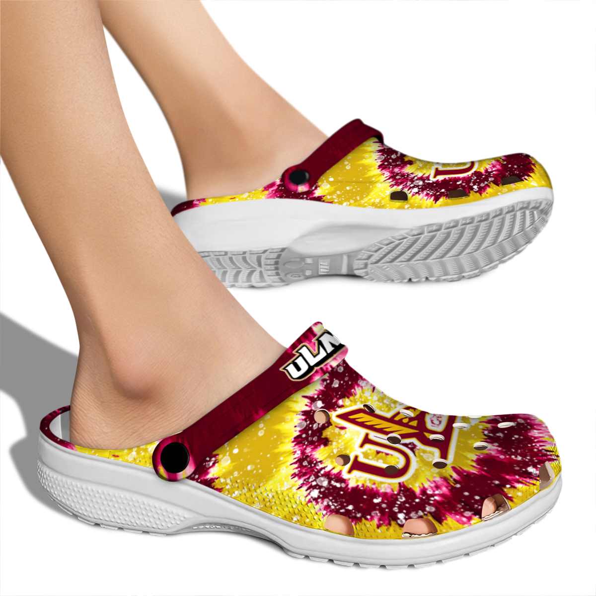 Merchidea Louisiana-Monroe Warhawks NCAA Sport Crocs Crocband Clogs Shoes Comfortable For Men Women and Kids