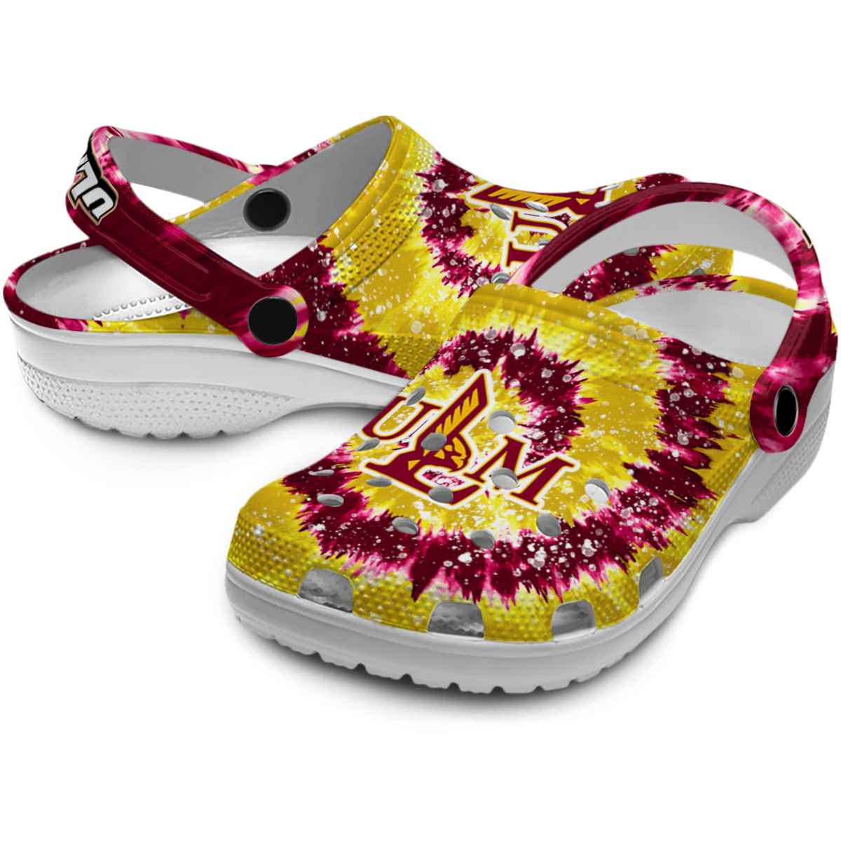 Merchidea Louisiana-Monroe Warhawks NCAA Sport Crocs Crocband Clogs Shoes Comfortable For Men Women and Kids
