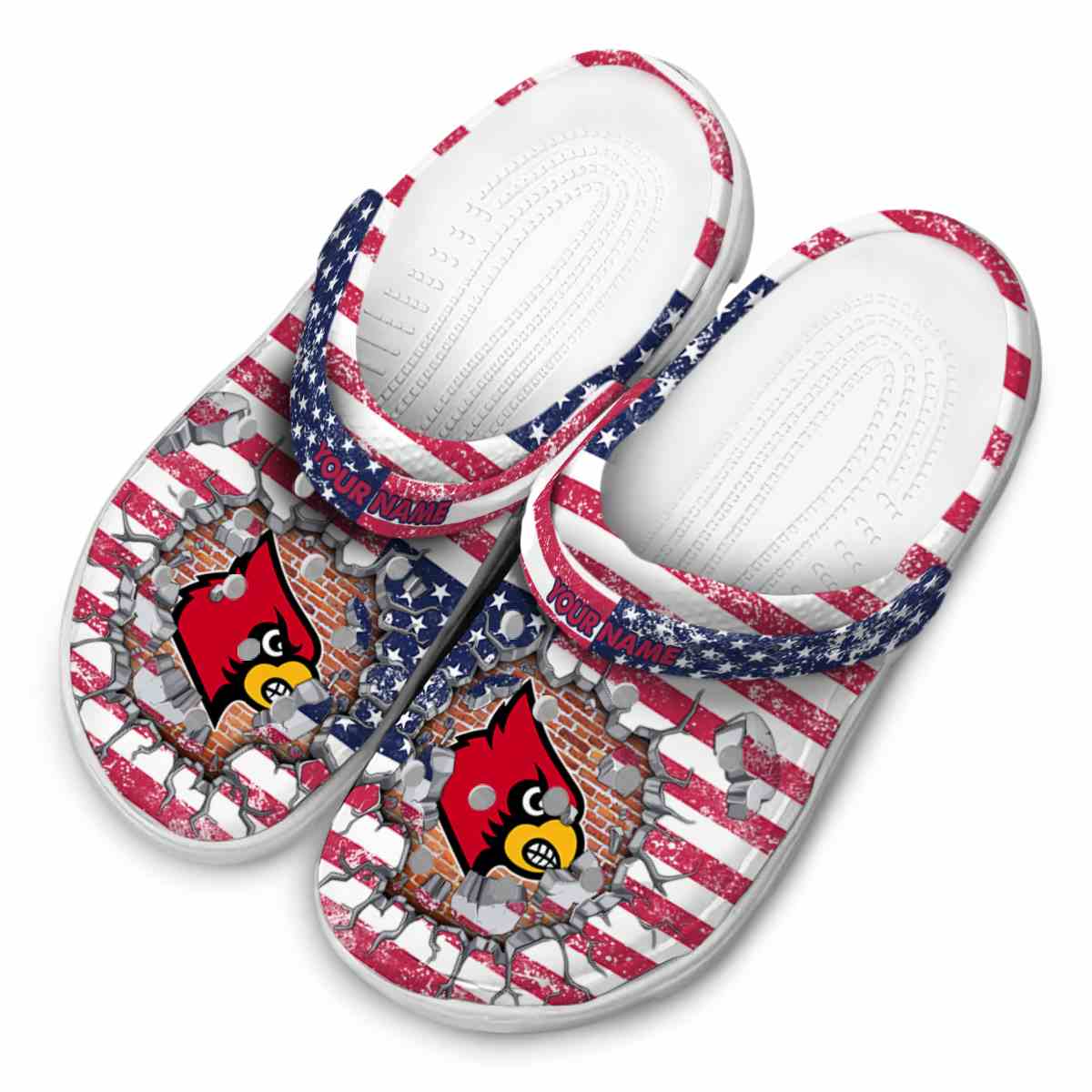 Merchidea Louisville Cardinals NCAA Sport Crocs Crocband Clogs Shoes Comfortable For Men Women and Kids