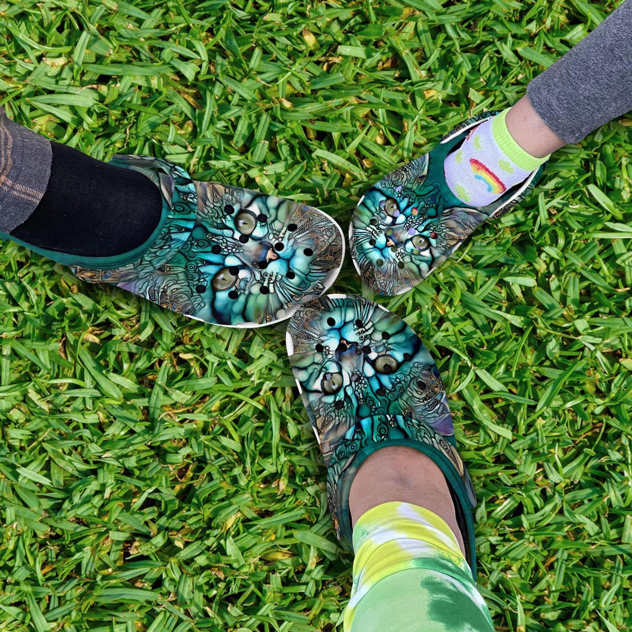 Merchidea Love Cat Crocs Crocband Clogs Shoes Comfortable For Men Women and Kids