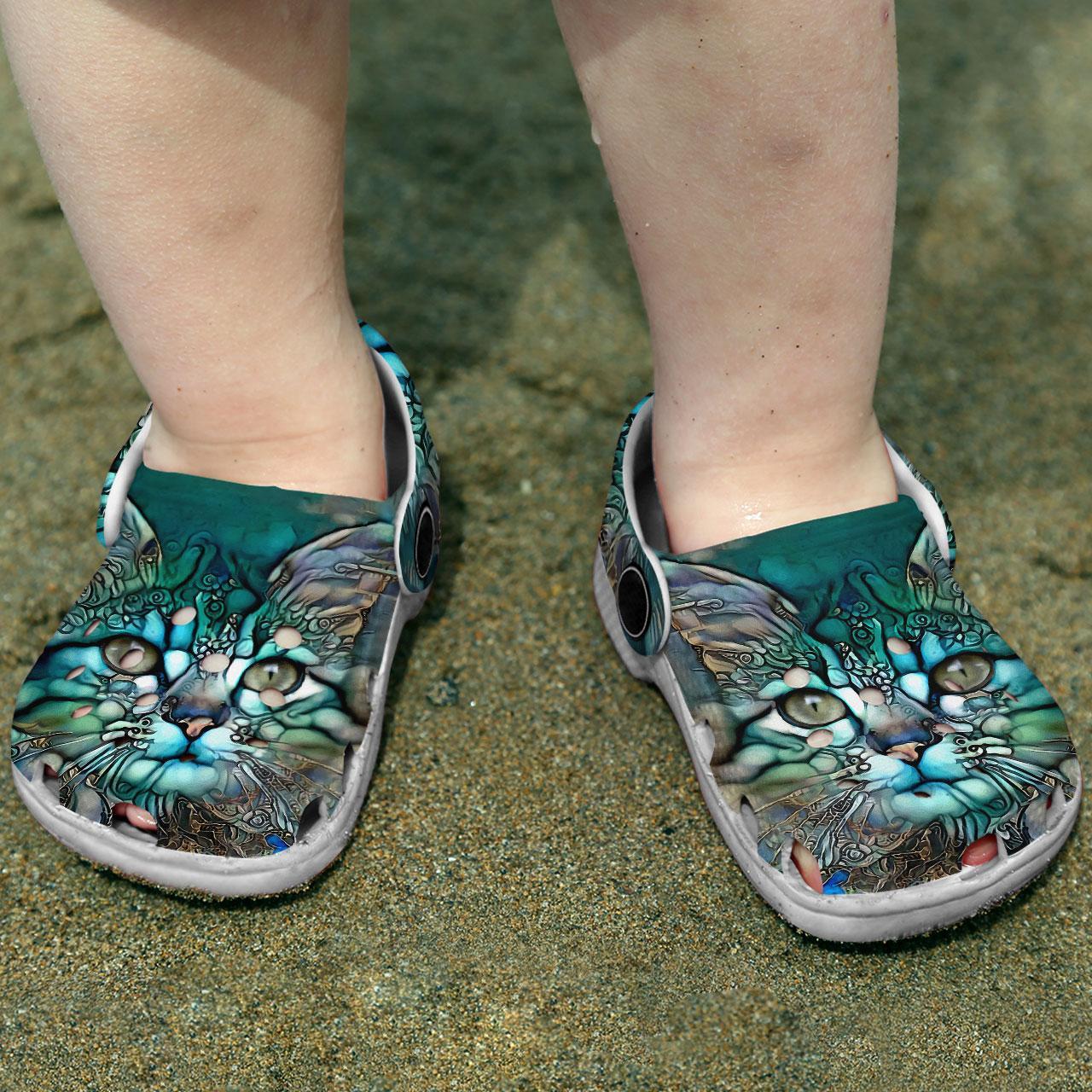 Merchidea Love Cat Crocs Crocband Clogs Shoes Comfortable For Men Women and Kids