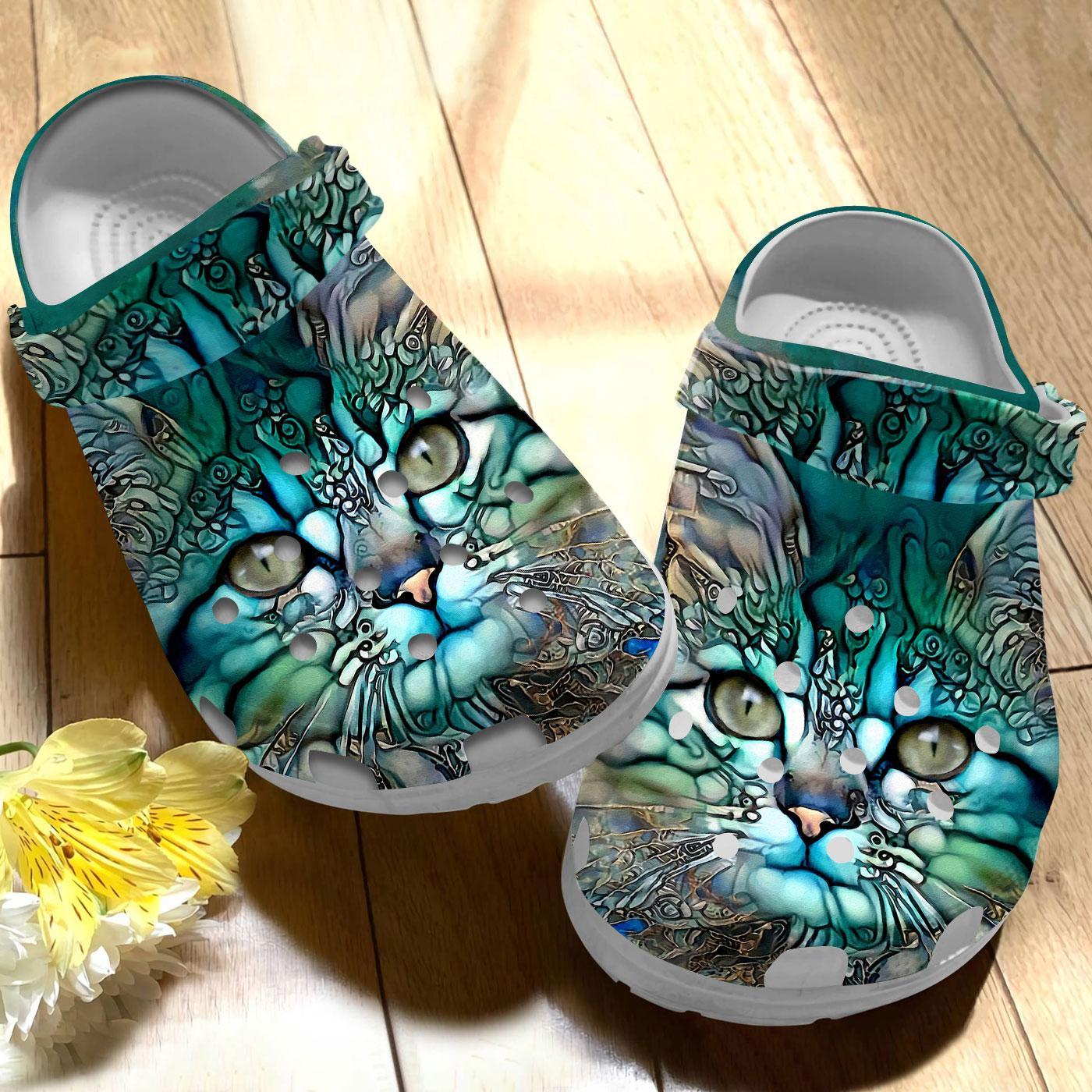 Merchidea Love Cat Crocs Crocband Clogs Shoes Comfortable For Men Women and Kids