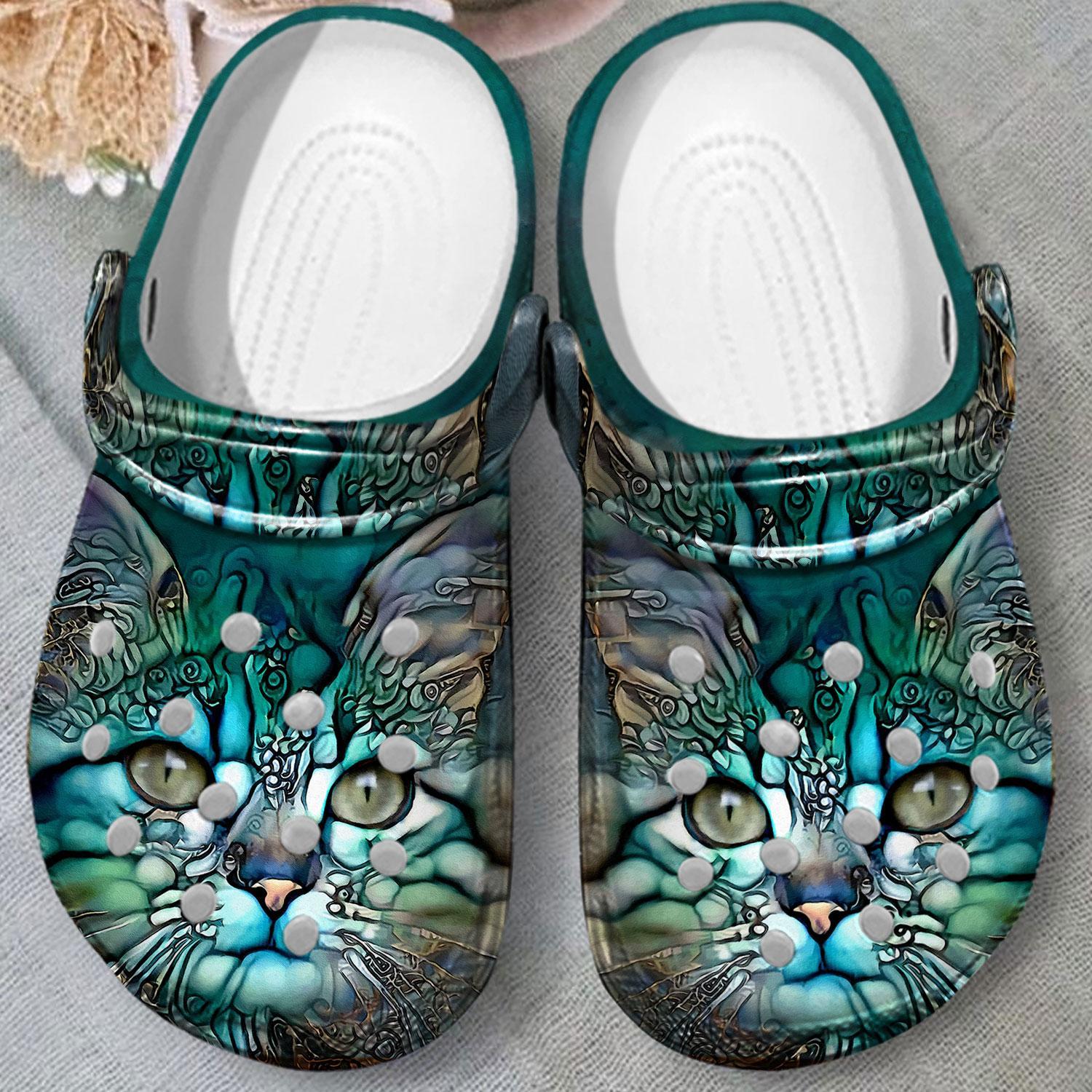 Merchidea Love Cat Crocs Crocband Clogs Shoes Comfortable For Men Women and Kids