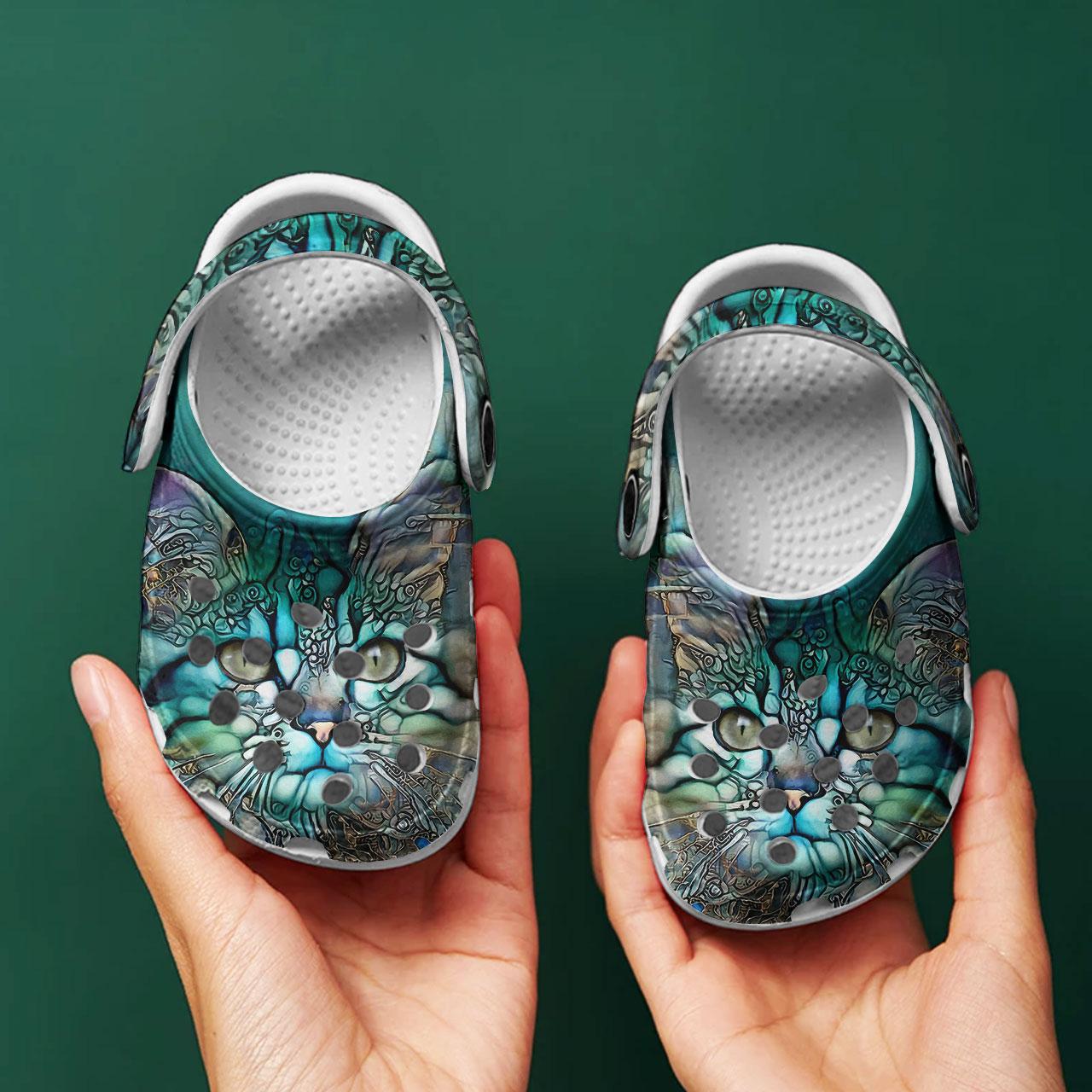 Merchidea Love Cat Crocs Crocband Clogs Shoes Comfortable For Men Women and Kids