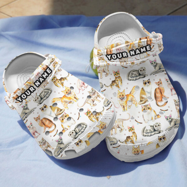 Merchidea Love Cats Crocs Crocband Clogs Shoes Comfortable For Men Women and Kids