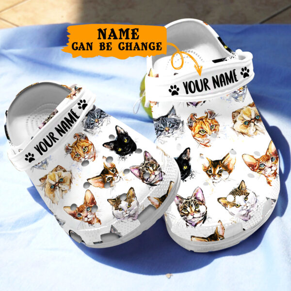 Merchidea Love Cats Crocs Crocband Clogs Shoes Comfortable For Men Women and Kids