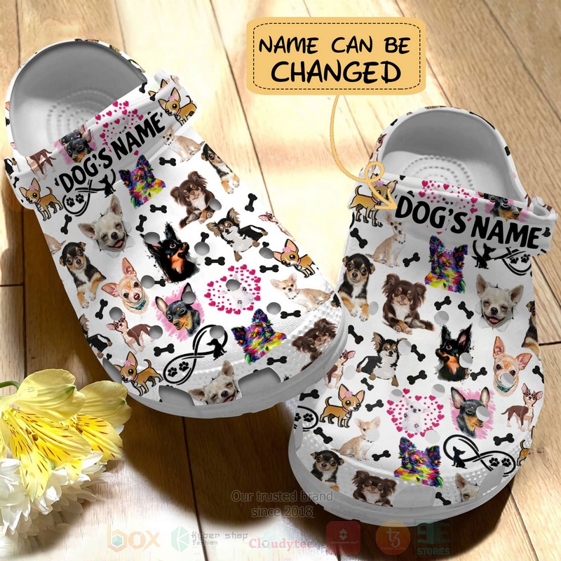 Merchidea Love Chihuahua Dog Crocs Crocband Clogs Shoes Comfortable For Men Women and Kids