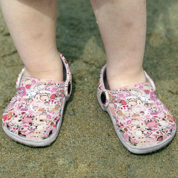 Merchidea Love Cow Crocs Crocband Clogs Shoes Comfortable For Men Women and Kids
