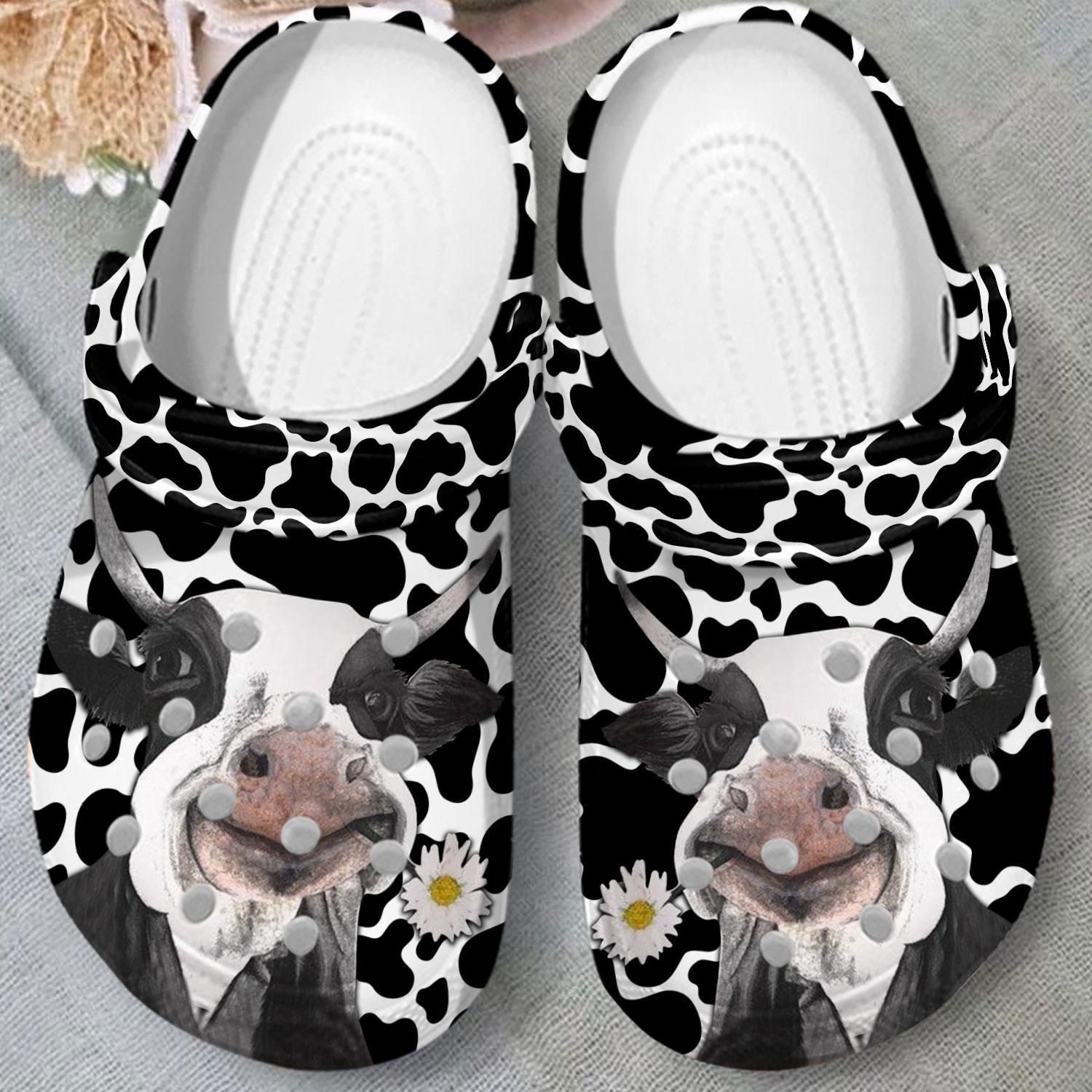 Merchidea Love Cow Crocs Crocband Clogs Shoes Comfortable For Men Women and Kids