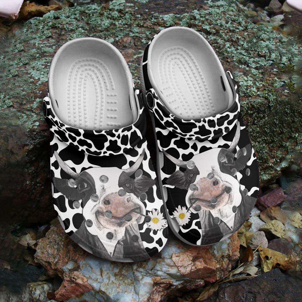 Merchidea Love Cow Crocs Crocband Clogs Shoes Comfortable For Men Women and Kids