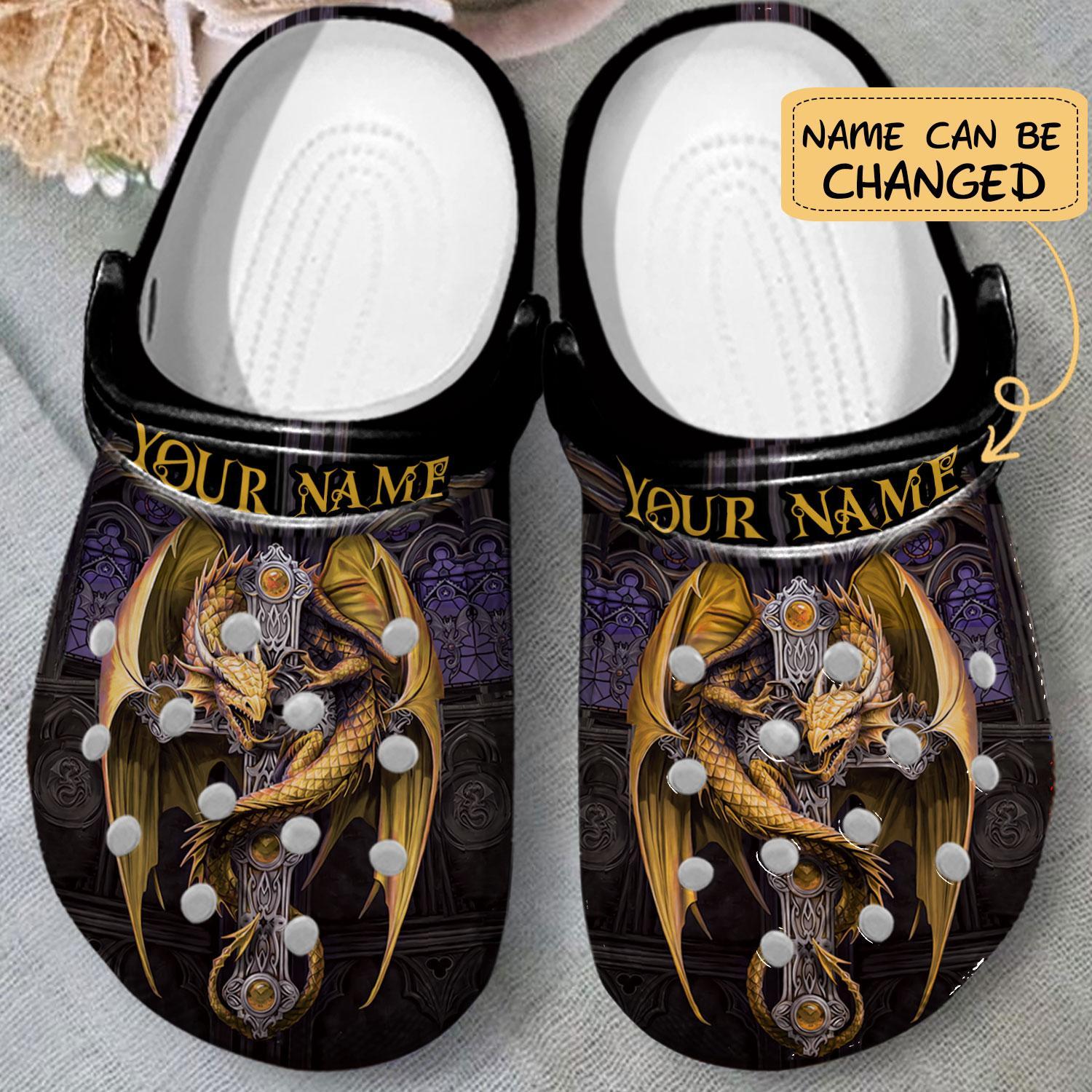 Merchidea Love Dragon Crocs Crocband Clogs Shoes Comfortable For Men Women and Kids