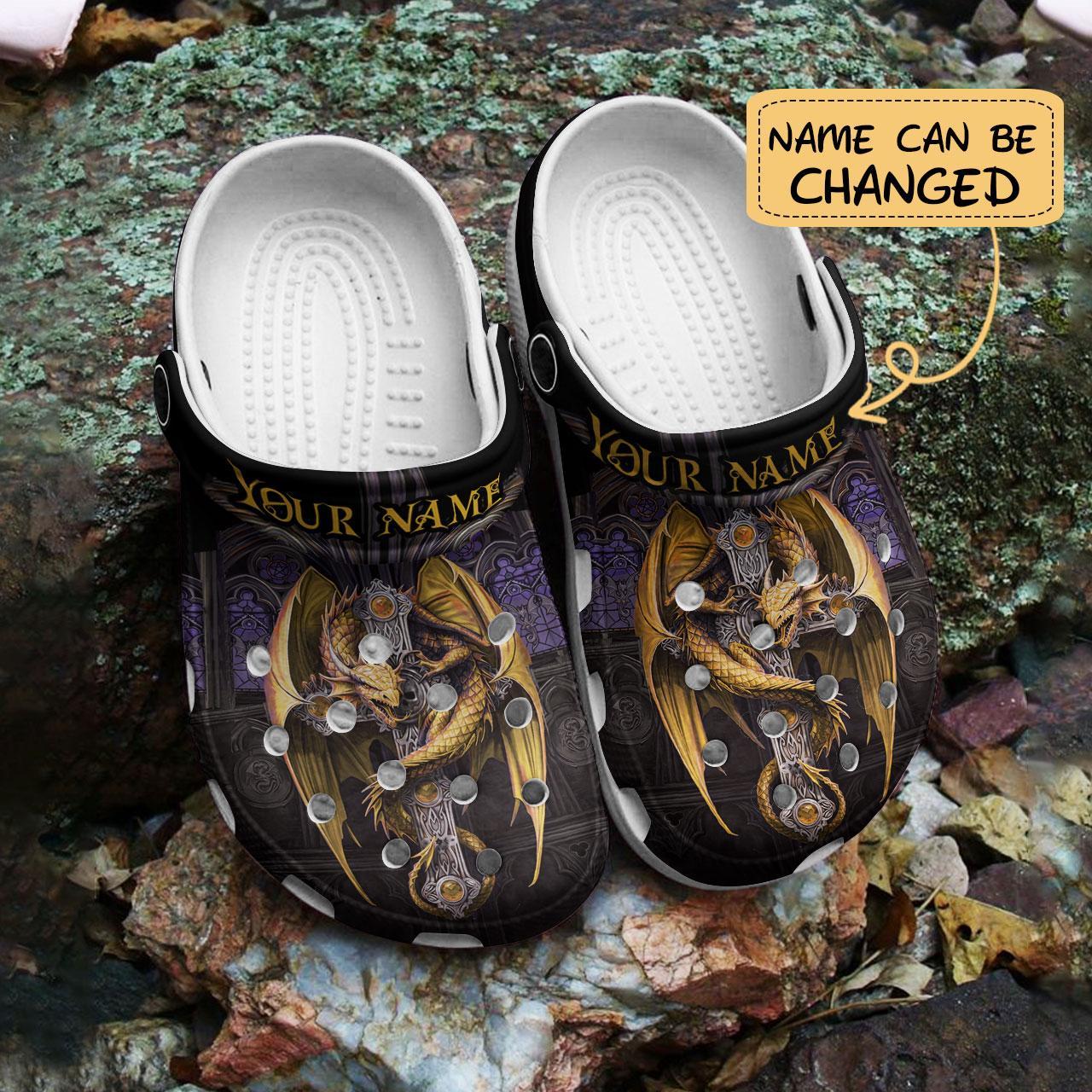 Merchidea Love Dragon Crocs Crocband Clogs Shoes Comfortable For Men Women and Kids