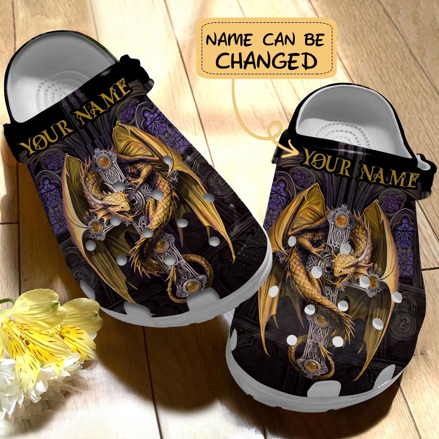 Merchidea Love Dragon Crocs Crocband Clogs Shoes Comfortable For Men Women and Kids