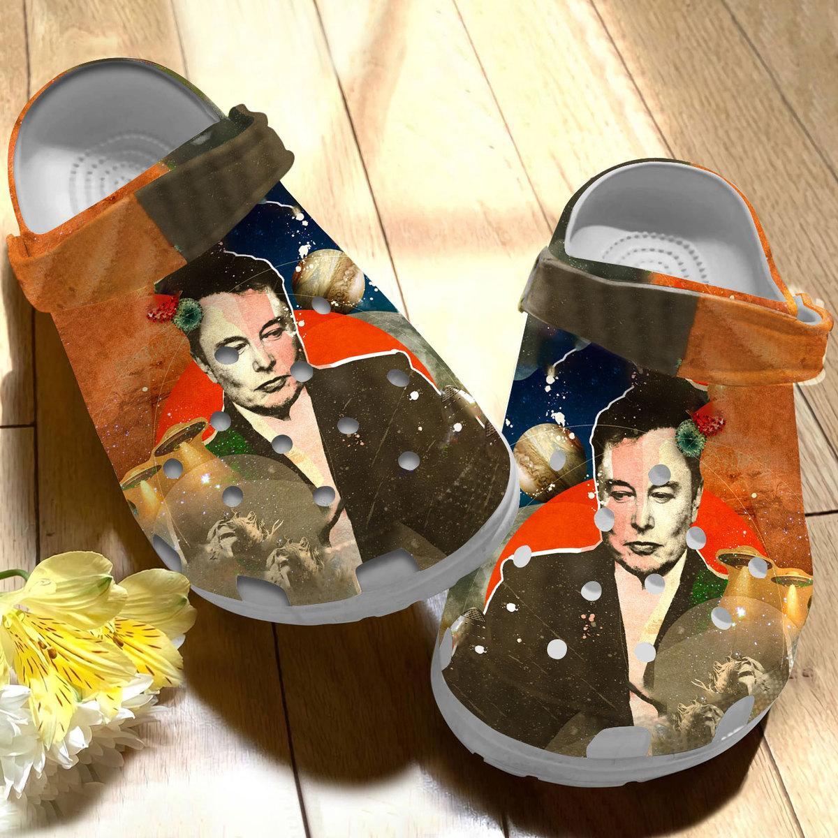 Merchidea Love Elon Musk Crocs Crocband Clogs Shoes Comfortable For Men Women and Kids