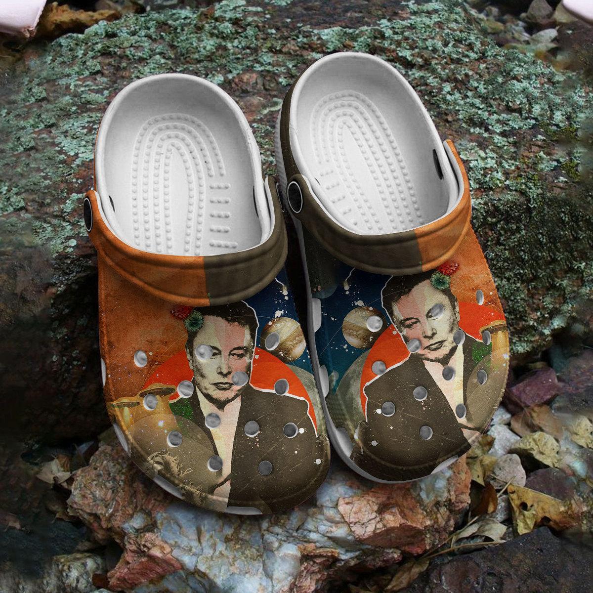 Merchidea Love Elon Musk Crocs Crocband Clogs Shoes Comfortable For Men Women and Kids