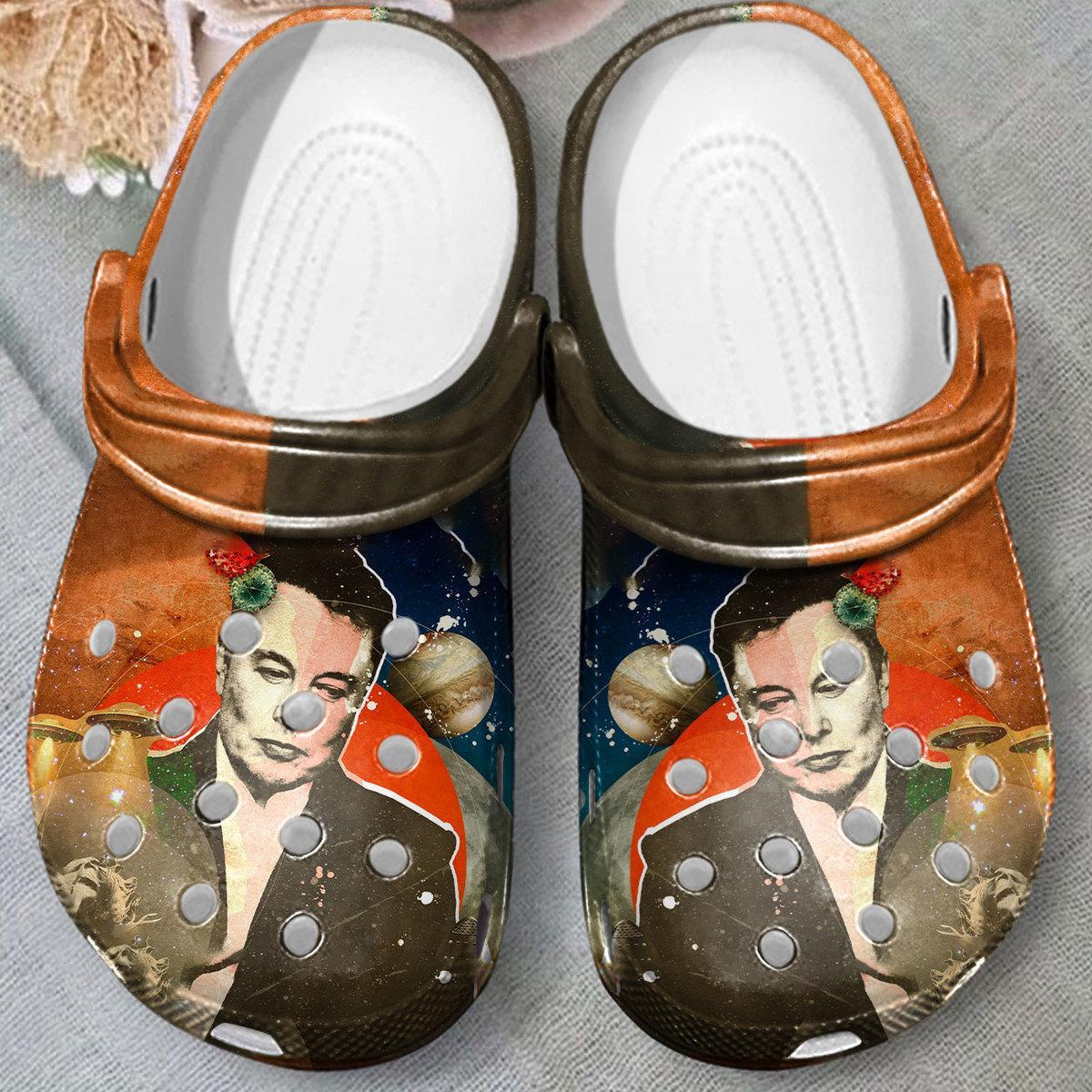 Merchidea Love Elon Musk Crocs Crocband Clogs Shoes Comfortable For Men Women and Kids