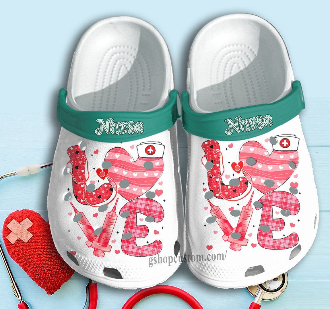 Merchidea Love Heart In Nurse Shoes Clogs Gift For Female Friends